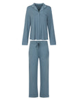 BAMBOO LONG SLEEVE LOUNGE SET - SLATE BLUE