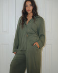 BAMBOO LONG SLEEVE LOUNGE SET - PINE