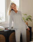 BAMBOO LONG SLEEVE LOUNGE SET - STRIPES